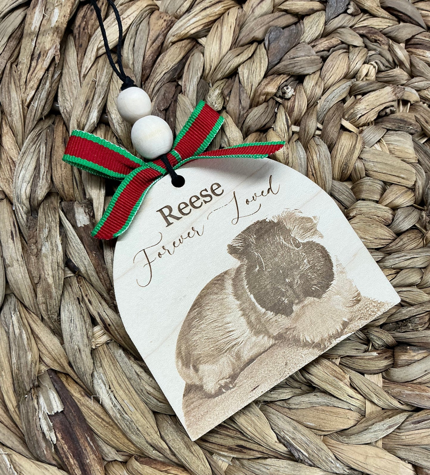 Forever Loved Personalized Pet Portrait Ornament