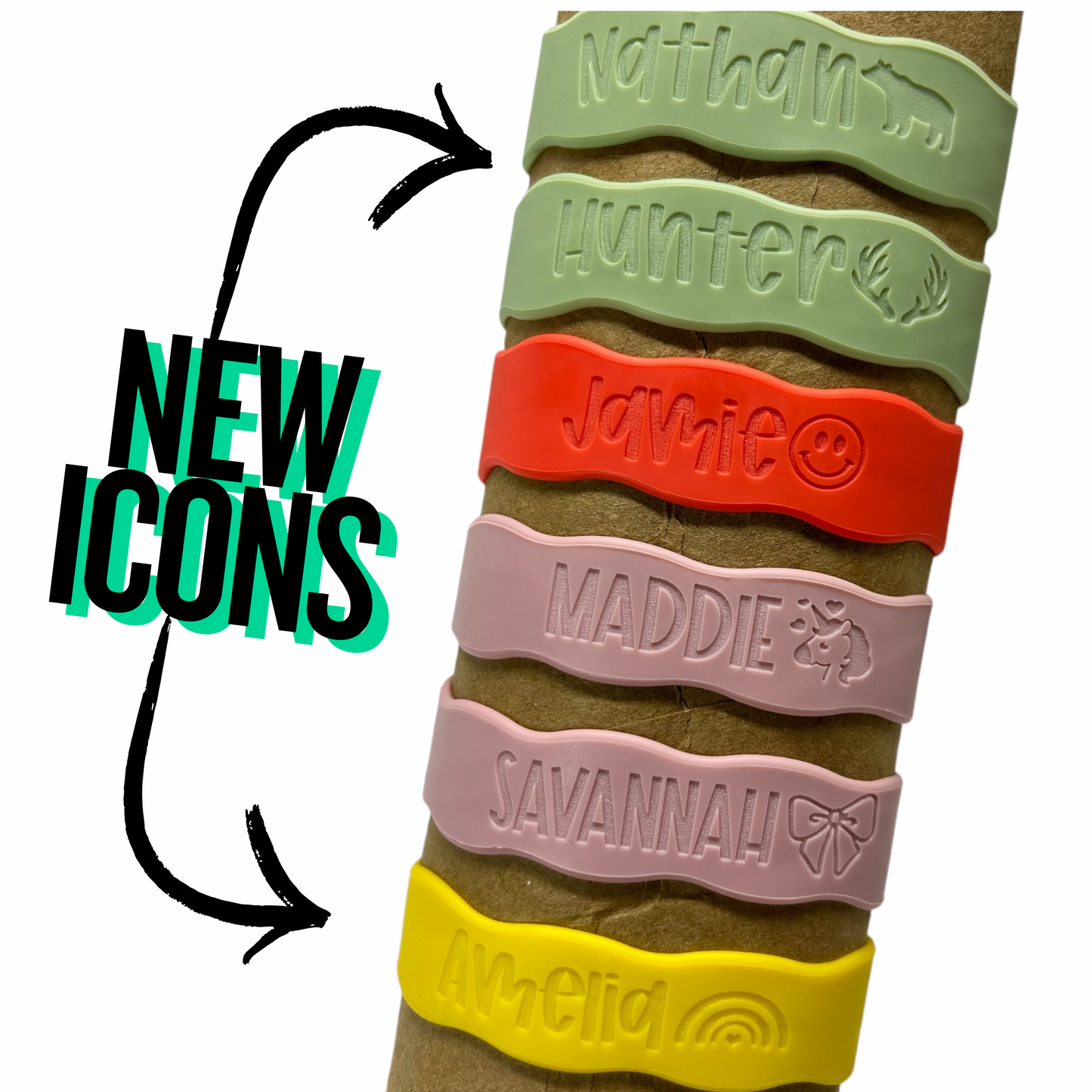 Silicone Bottle Bands - Pack of THREE