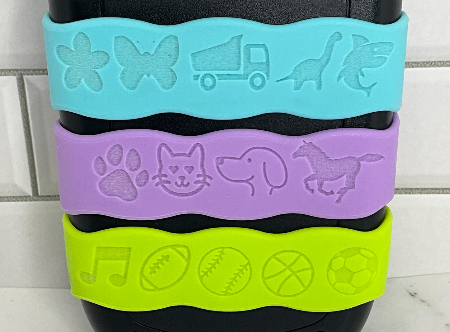 Silicone Bottle Bands - Pack of THREE