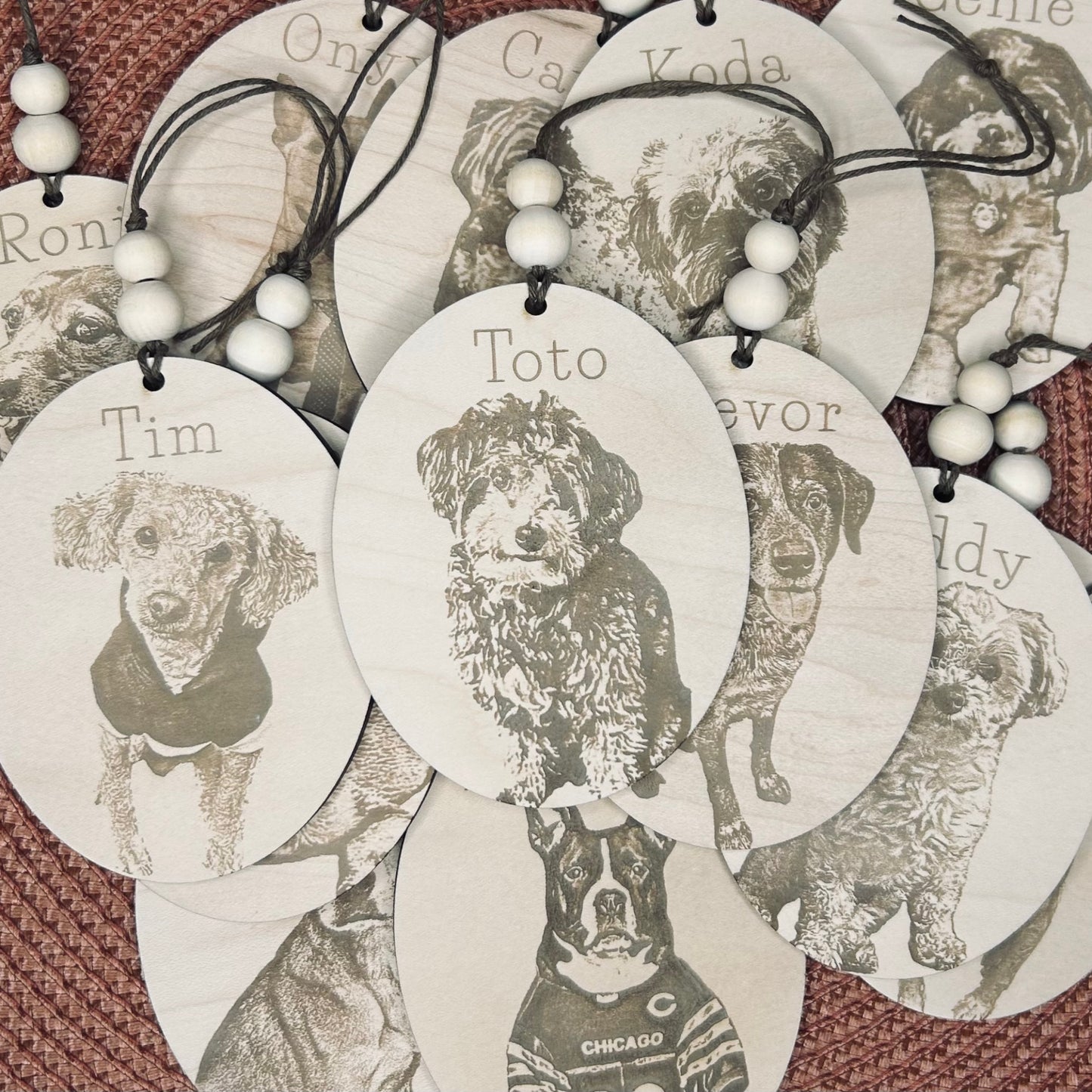 Personalized Pet Portrait Ornaments