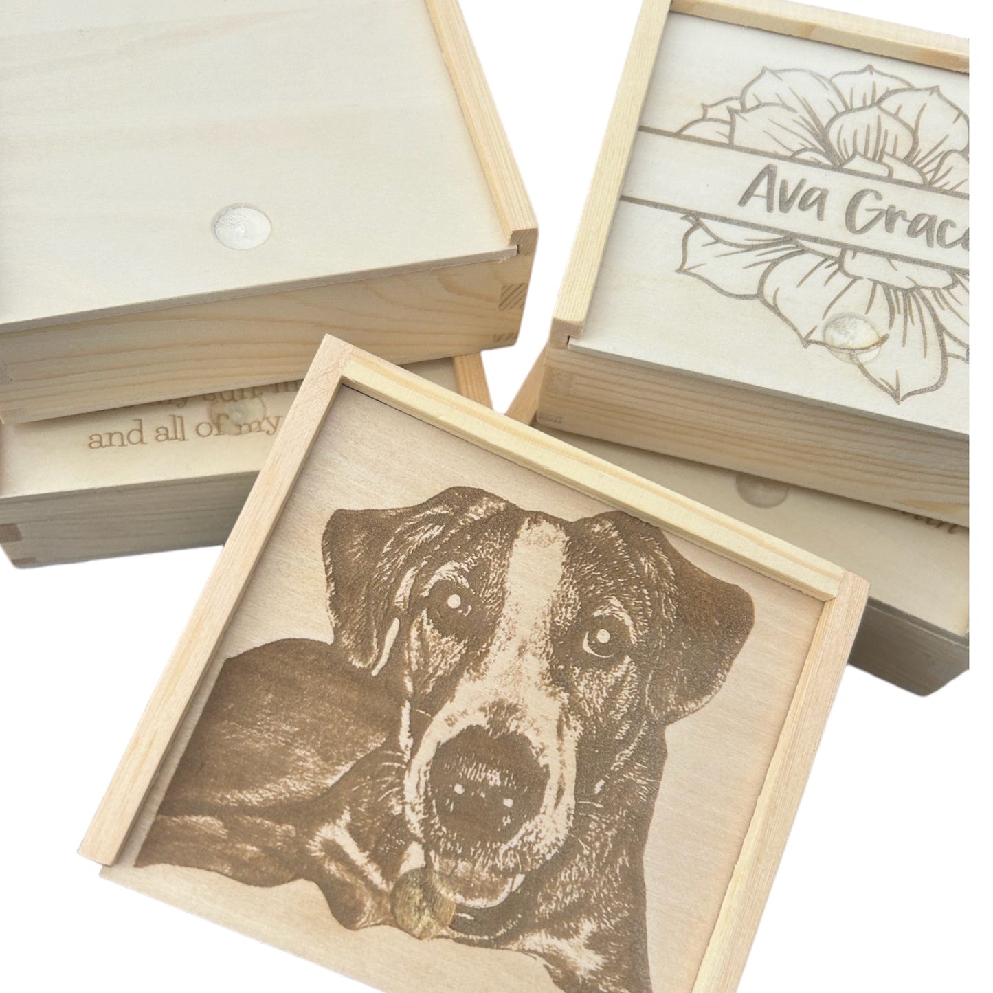 Mini Wooden Memory Box