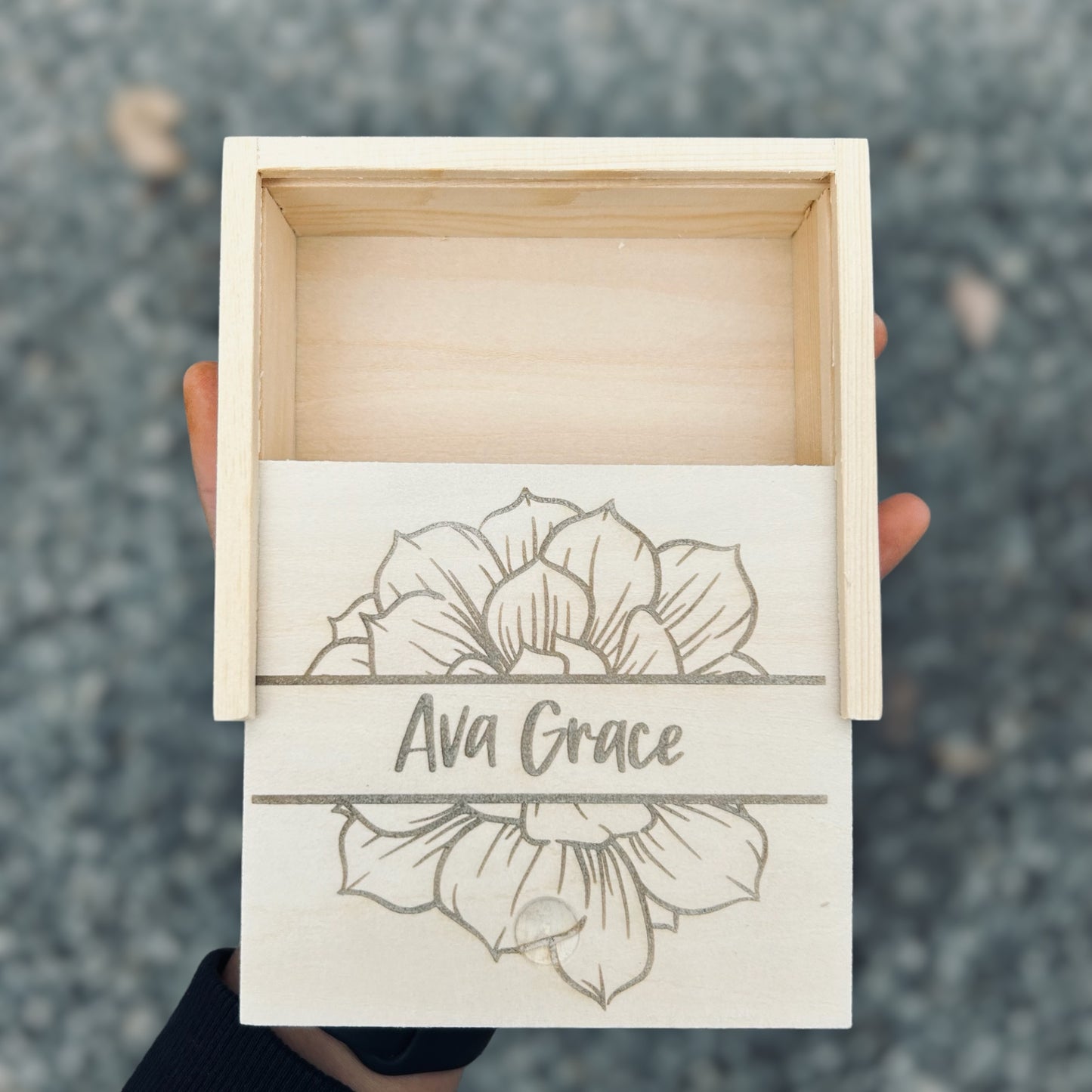 Mini Wooden Memory Box