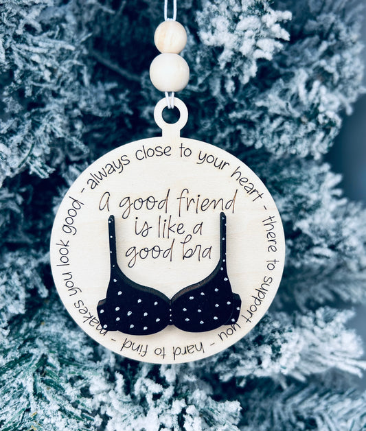 Pack of FIVE Good Friend Ornaments