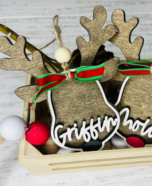 Wholesale Reindeer Personalized Christmas Ornaments