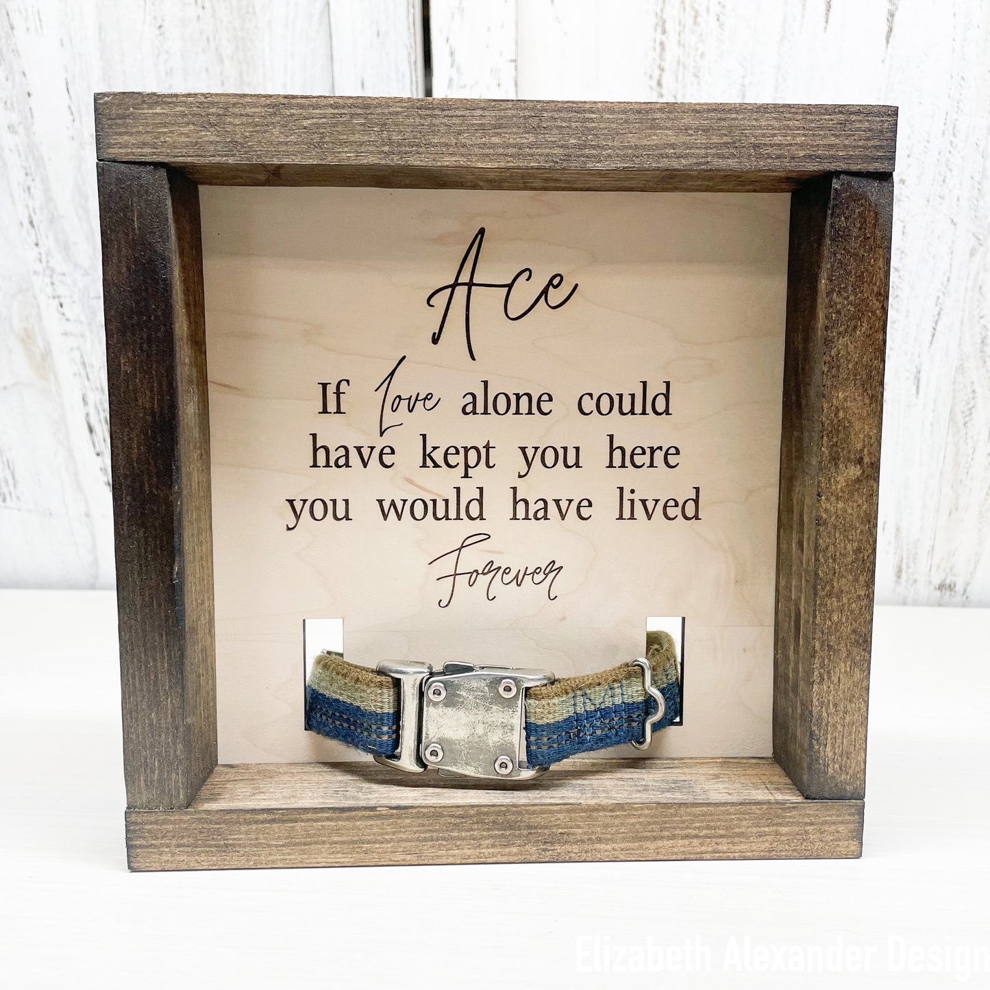 Dog Collar Memorial Keepsake